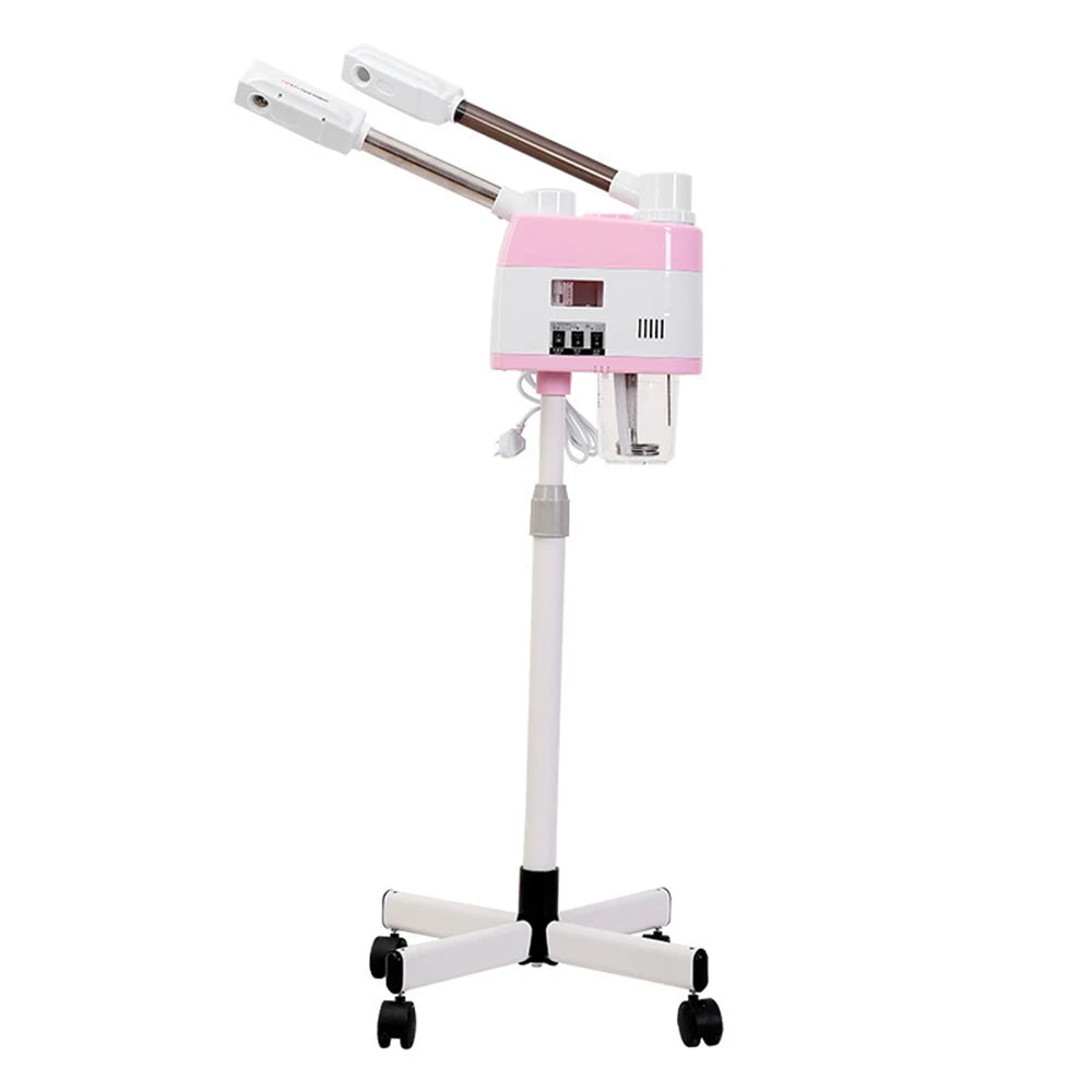 2 in 1 Ozone Nano Hot Cold Facial Steamer Warm Mist Ion Steaner 10s Spray Vaporizer
