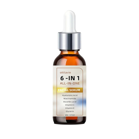 6 In 1 Facial Serum With Hyaluronic Acid + Niacinamide + Vitamin C/E